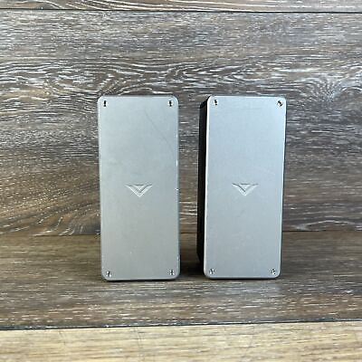 #ad Vizio Silver Black Corded 2 Side Speakers for Vizio Home Theater Sound Bar $11.27