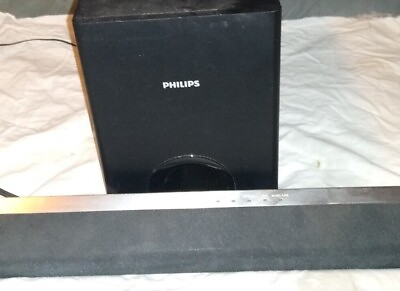#ad Sound bar Speaker Sub Woofer Philips CSS2123B 2.1 Channel With remote $65.00