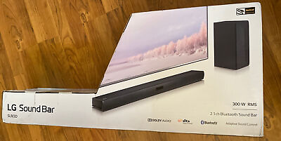 #ad LG 2.1 Channel Soundbar with Wireless Subwoofer and BT Connectivity SLM3D $168.56