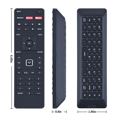 #ad New XRT500 Remote Control For Vizio Smart TV Qwerty Keyboard Backlight LED $7.99