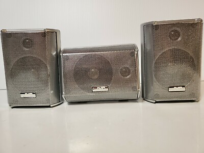 #ad JVC Speakers System Surround Sound Center SP THM5050C Sides SP THM5050F $44.00