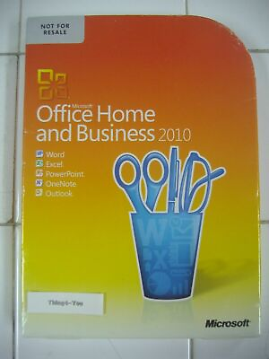 #ad Microsoft Office 2010 Home and Business For 2 PCs Full Version =NEW SEALED BOX= $179.95
