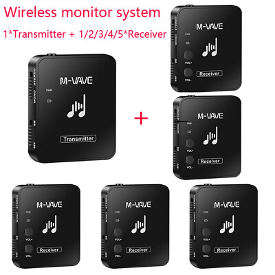 #ad M VAVE 2.4G Wireless in Ear Monitor System Transmitter Receiver Rechargeabl I4R0 $35.76