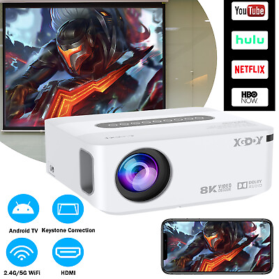 #ad HD 1080p Beamer LED WiFi 5G Bluetooth Mini Home Theater Projector Video HDMI USB $124.39