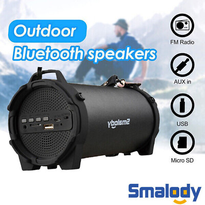 #ad Portable Wireless bluetooth Speaker Super Bass Stereo Radio HIFI FM TF AUX USB $28.49