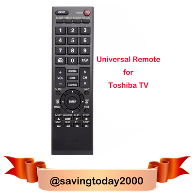 #ad Universal Toshiba TV Remote Control fit for Toshiba TV $9.99