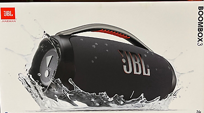 #ad JBL Boombox 3 Portable Waterproof Bluetooth Speaker Black *BOOMBOX3BLK $329.95