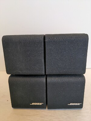 #ad Bose Black Redline Single Cube Speakers Beautiful Sound Audio set of 2 $125.00