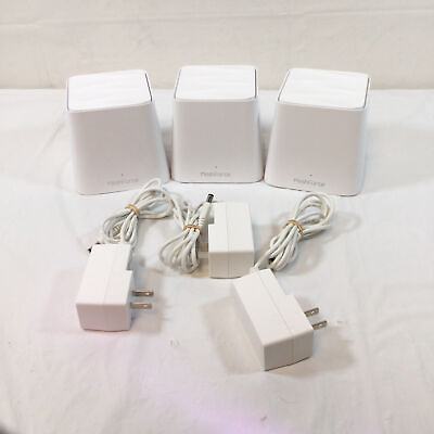 #ad Meshforce M1 White Wireless Whole Home Mesh WiFi System Set Of 3 Used $64.34