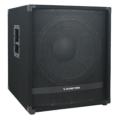 #ad Sound Town 1800W 15” Powered DJ Subwoofer with High Pass Filter METIS 15PWG $273.69