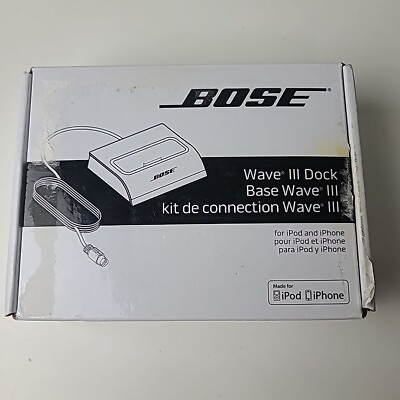#ad New BOSE Base Wave III 3 Radio Dock Made For iPod amp; iPhone Universal NOS *Read* $49.99
