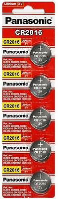 #ad 5 x PANASONIC CR 2016 CR2016 CR 2016 LITHIUM COIN CELL Button Battery Exp 2030 $3.74