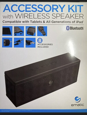 #ad Tablet Accessory Kit w Bluetooth Speaker works with All Bluetooth Devices iPad $1.75