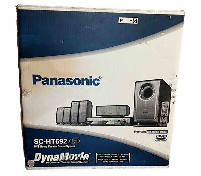 #ad Panasonic HT Home Theater Surround Sound System 5 Disc DVD DTS MP3 600 Watt New $299.95