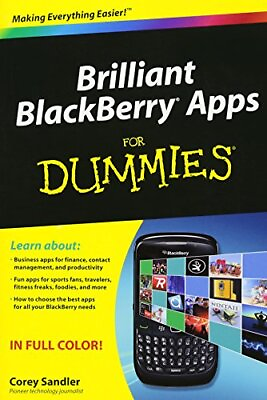 #ad Brilliant BlackBerry Apps For Dummies Dec 28 2010 Sandler Corey $8.44