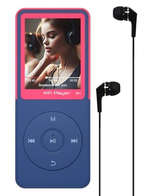 #ad Mp3 Mp4 Players with BluetoothHiFi Lossless Sound Mp3 for 16GB Red $40.47