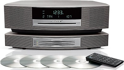#ad Bose® Wave® Music System with Multi CD Changer Titanium Silver $698.00