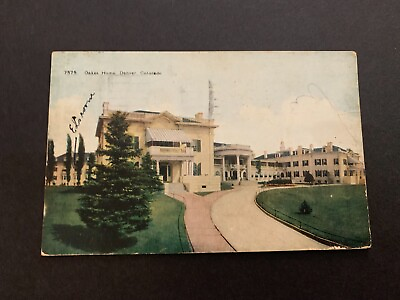 #ad 1919 Oakes Home Denver Colorado Postcard $6.50