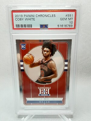 #ad 🏀2019 Panini Chronicles HH Coby White RC #SS1 PSA 10 GM $9.00