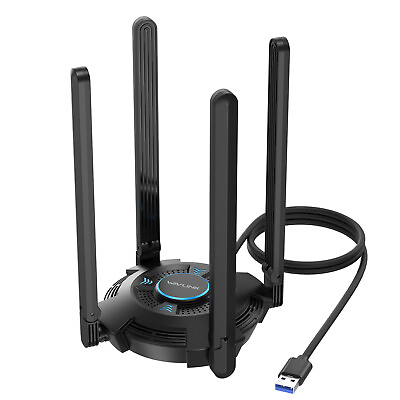#ad WAVLINK USB3.0 WiFi Adapter Dual Band Tri band Wireless Network Adapter $32.99