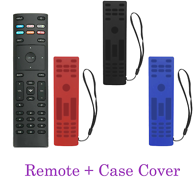 #ad New Remote XRT136 FOR Vizio SMART TV With Silicone Protector Case Cover $9.77