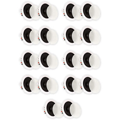 #ad #ad Theater Solutions TS50C Flush Mount In Ceiling Speakers 2 Way Home 9 Pair Pack $363.99