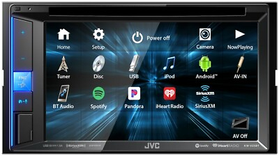 #ad NEW JVC KW V25BT 2 DIN DVD CD Player Bluetooth SiriusXM Pandora Spotify Control $219.00