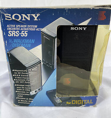 #ad SONY SRS 55 Portable Speakers With Original Box Clean Battery Compartment $79.95