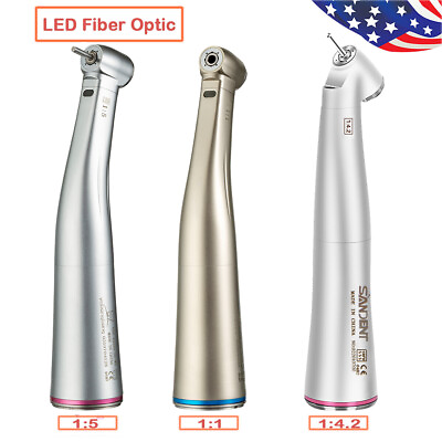 #ad NSK Style Dental 1:5 1:4.2 1:1 LED Optic Contra Angle Increasing Handpiece $72.99