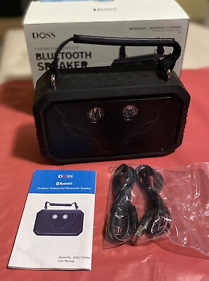 #ad Bluetooth Speaker DOSS Traveler Wireless Bluetooth Speakers Outdoor Black New $52.99