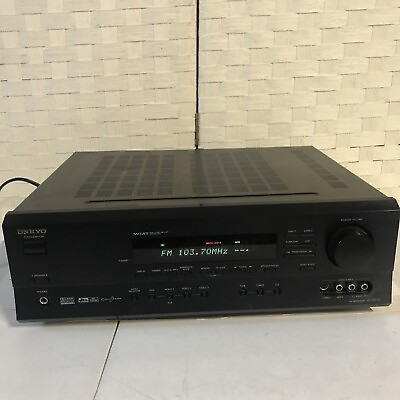 #ad Onkyo HT R510 6.1 ch surround sound home theater stereo a v receiver working $70.00
