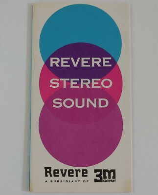 #ad Revere Stereo Sound Reel to Reel Tape 3M Vintage Pamphlet $15.29