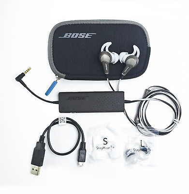 #ad BOSE QuietComfort QC20 QC20i Acoustic Noise Cancelling Headphone Gray IOS $110.00
