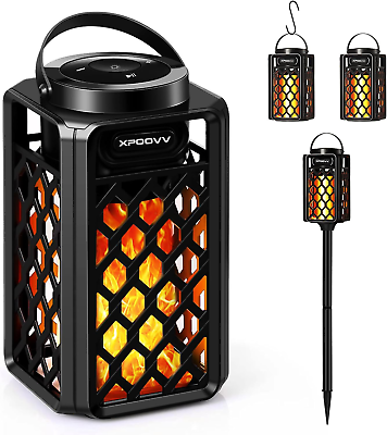 #ad Outdoor Bluetooth Speakers Waterproof Portable Led Flame Speaker with Torch Atmo $69.99