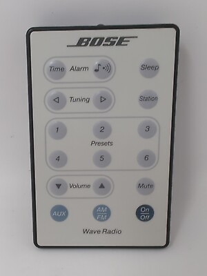 #ad Bose OEM Wave Radio Remote Control AWR1 1W AWR1 2W White EUC $12.99