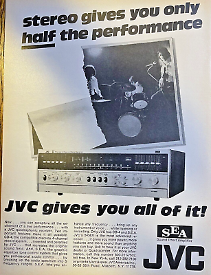 #ad 1975 Vintage Magazine Advertisement JVC Sound Effect Amplifier $12.99