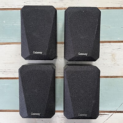#ad Gateway SP103 Set of 4 Home Surround Speakers Black Wall Mountable $34.99