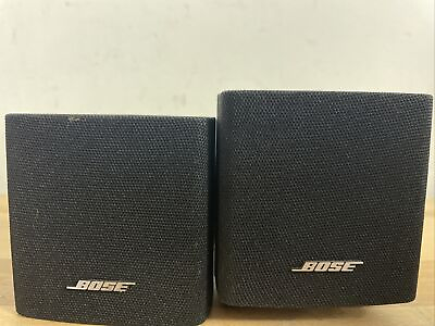#ad Bose Single Cube Speakers X2 Black. Great Sound See Pictures $42.99