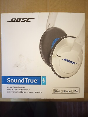 #ad Bose SoundTrue On Ear Wired Headphones Headband Headset White $35.00