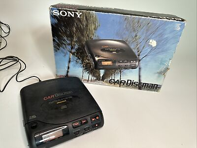 #ad Sony Car Discman D 802K Vintage Japan in Box with Accessories Kit See Photos $29.99