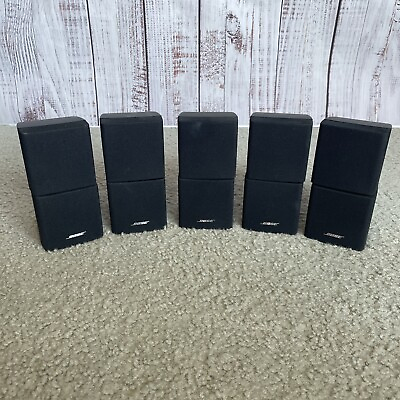 #ad Bose Acoustimass 10 Double Cube Surround Sound Swivel Speakers set of 5 Working $99.00