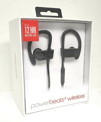 #ad #101 Beats by Dr. Dre Powerbeats 3 Wireless Headphones Black **PLEASE READ** $37.99
