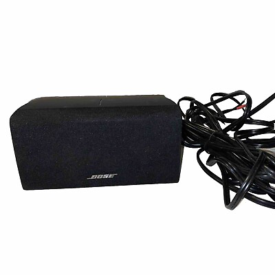 #ad BOSE ACOUSTIMASS LIFESTYLE CENTER SPEAKER HORIZONTAL DOUBLE CUBE BLACK Cables $56.58