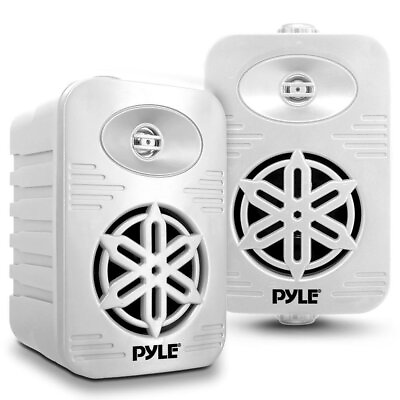 #ad Pyle 4” 2 Way Indoor Outdoor Speaker System 1 2” High Compliance White $54.99