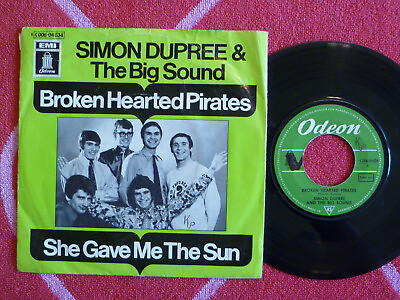 #ad SIMON DUPREE amp; THE BIG SOUND Broken Hearted Pirates 45 rpm w PICTURE SLEEVE $4.95