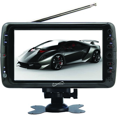 #ad 7quot; Portable Digital LCD TV w USB amp; SD Inputs 12 Volt AC DC Compatible for RVs $99.99
