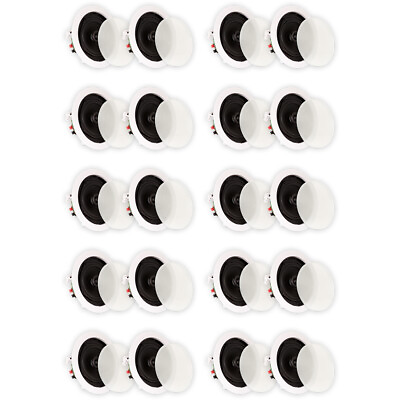 #ad #ad Theater Solutions TS50C Flush Mount In Ceiling Speakers 2 Way Home 10 Pair Pack $404.99