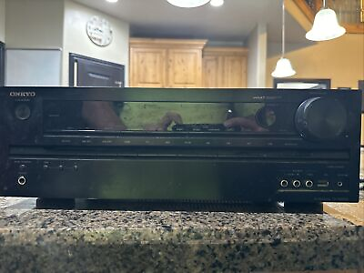 #ad Onkyo TX NR535 5ch Dolby DTS HDMI Bluetooth Home Theater A V Receiver Working $52.50