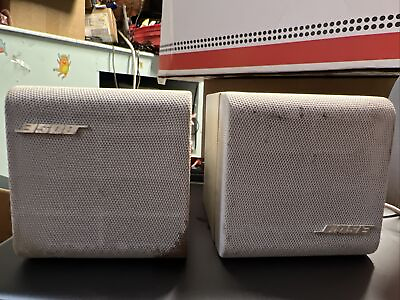 #ad Bose Single Cube Speakers pair Acoustimass Lifestyle Mountable Satellite $25.00