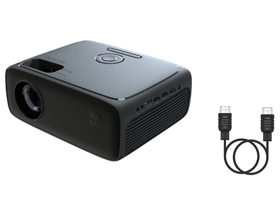 #ad ONN 720P HD Home Theater Projector with 6#x27; HDMI Cable Black 100096801 ™ $55.43